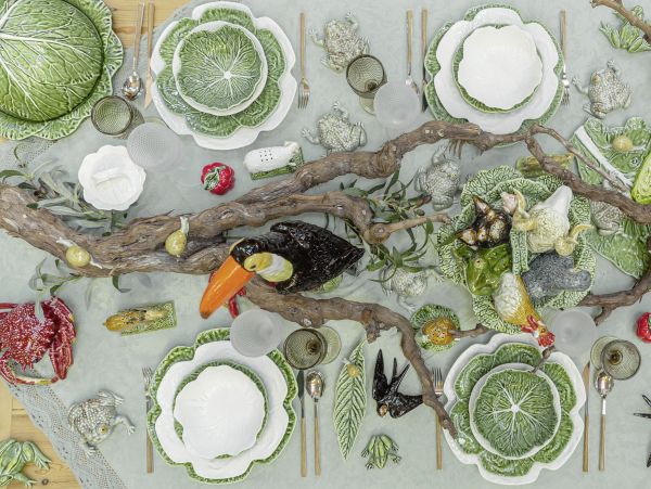Ein Fest der Natur: Keramik von Bordallo Pinheiro bringt Gemüse und Tiere auf den Tisch