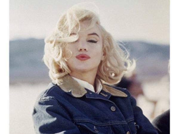 Marilyn Monroe am Set von The Misfits.  Nevada, 1960