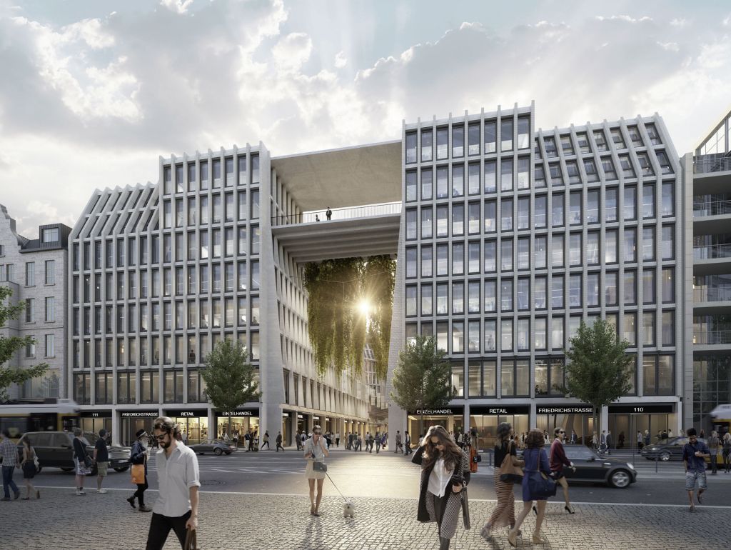 Ansicht Friedrichstraße, Blick in Richtung Durchgang zur Oranienburger Straße 