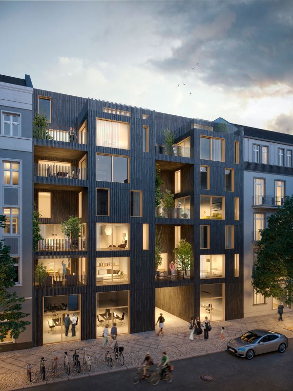 Ein Wohnungsbau-Modellentwurf von playze