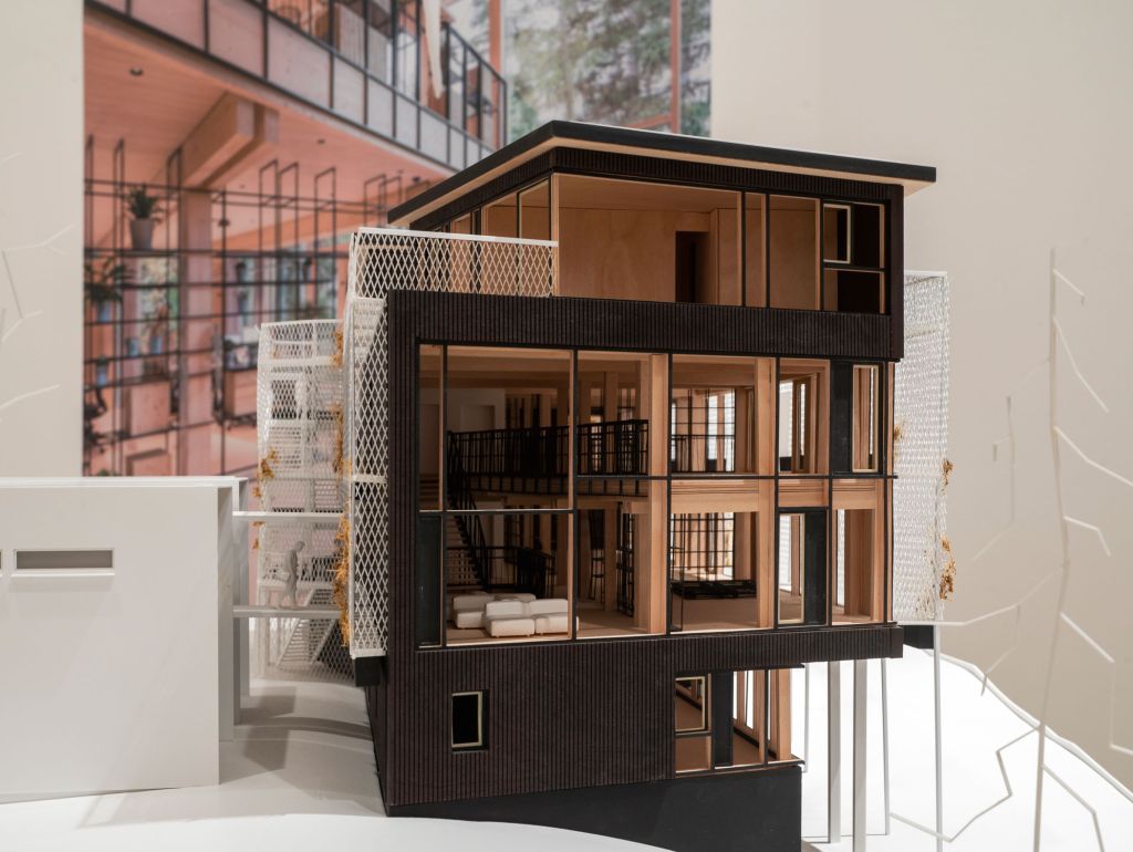Holzbau-Modell