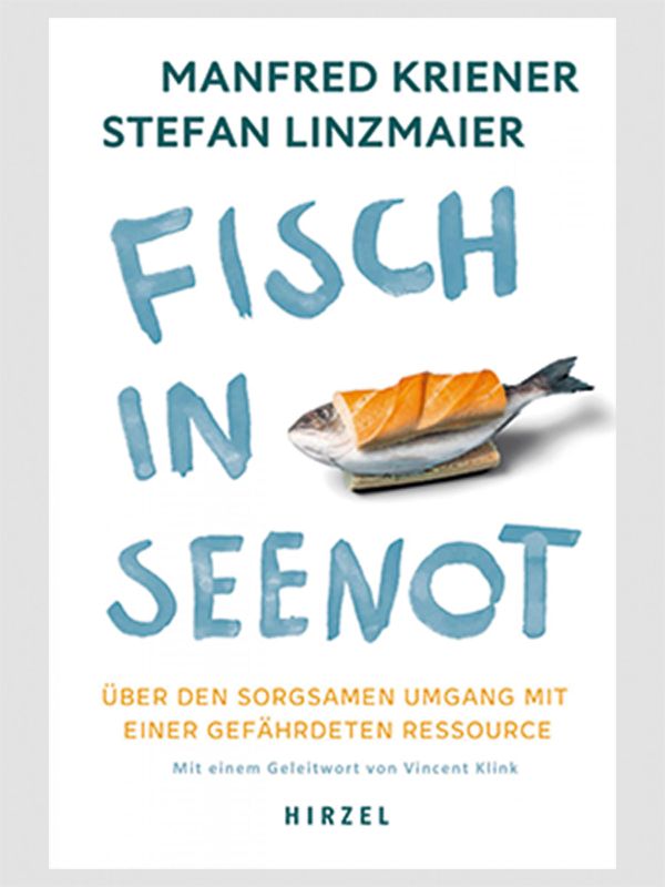 Buchcover, Fisch in Seenot, Roher Fisch auf Brot