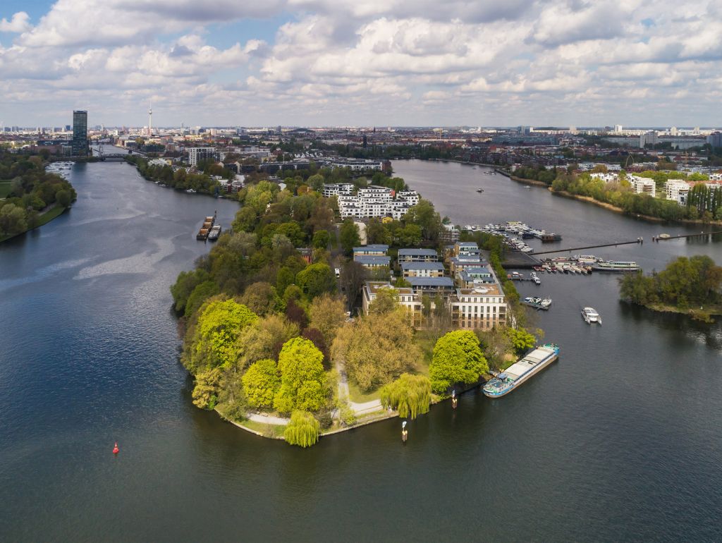 Blick von Oben auf Rummelsbucht