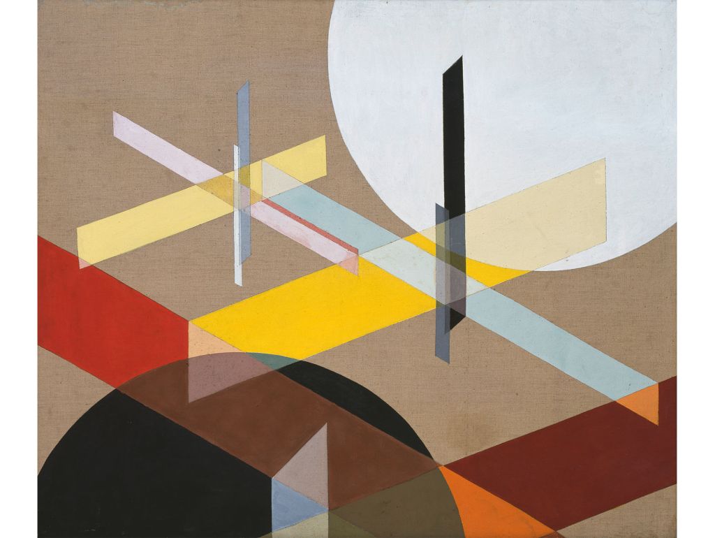  László Moholy-Nagy Komposition Z VIII, 1924 Leimfarbe auf Leinwand