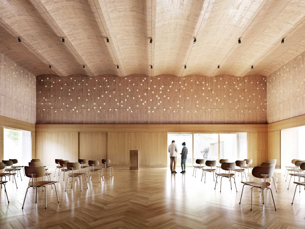 Visualisierung Festsaal im Jüdischen Zentrum 