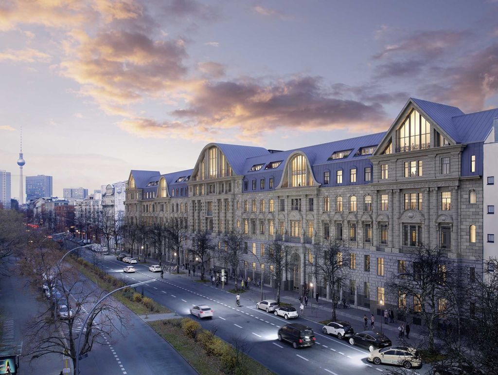 Visualisierung der Außenfassade der Viktoriahöfe