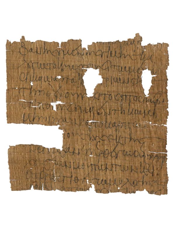 Fragment eines Vertrages über ein Darlehen, das in Naturalien (Flachs und Weizen) zurückgezahlt werden soll