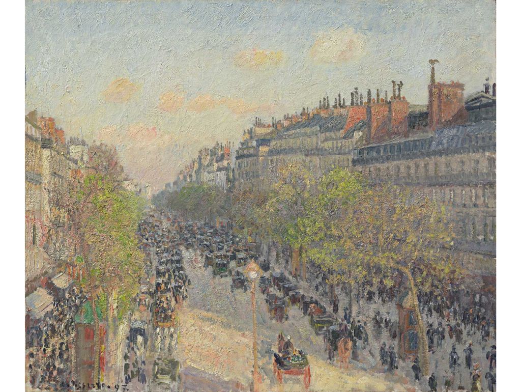  Camille Pissarro Boulevard Montmartre, Abenddämmerung, 1897 