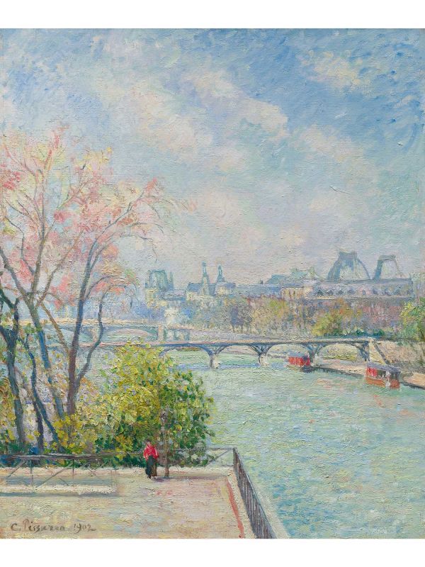  Camille Pissarro Der Louvre, Morgen, Frühling, 1902 