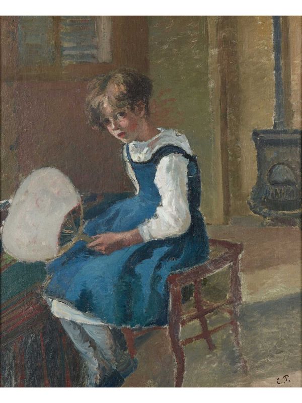  Camille Pissarro Jeanne Pissarro (Minette) mit Fächer, 1873 