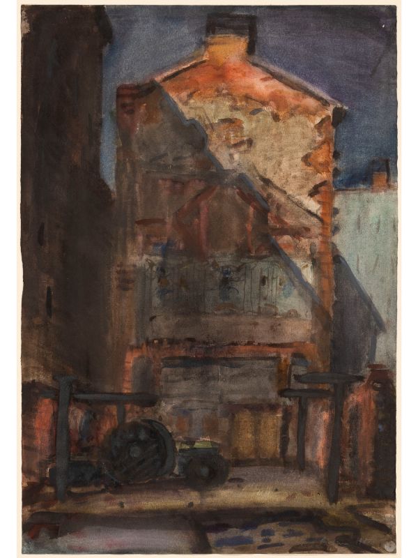 Manfred Butzmann (*1942) Giebelwand (Chausseestraße 16), 1988