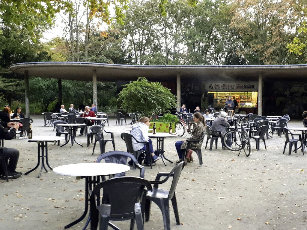 Pause in der Hasenschänke im Volkspark Hasenheide