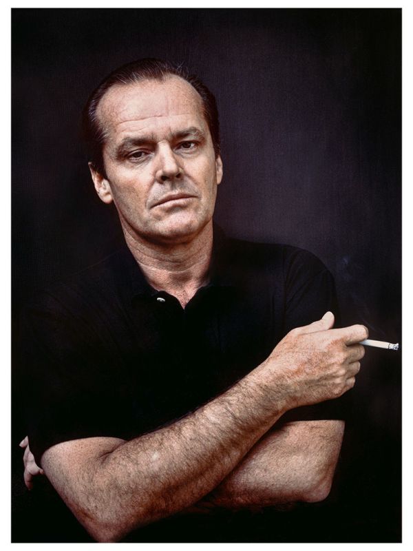 Porträt von Jack Nicholson mit Zigarette