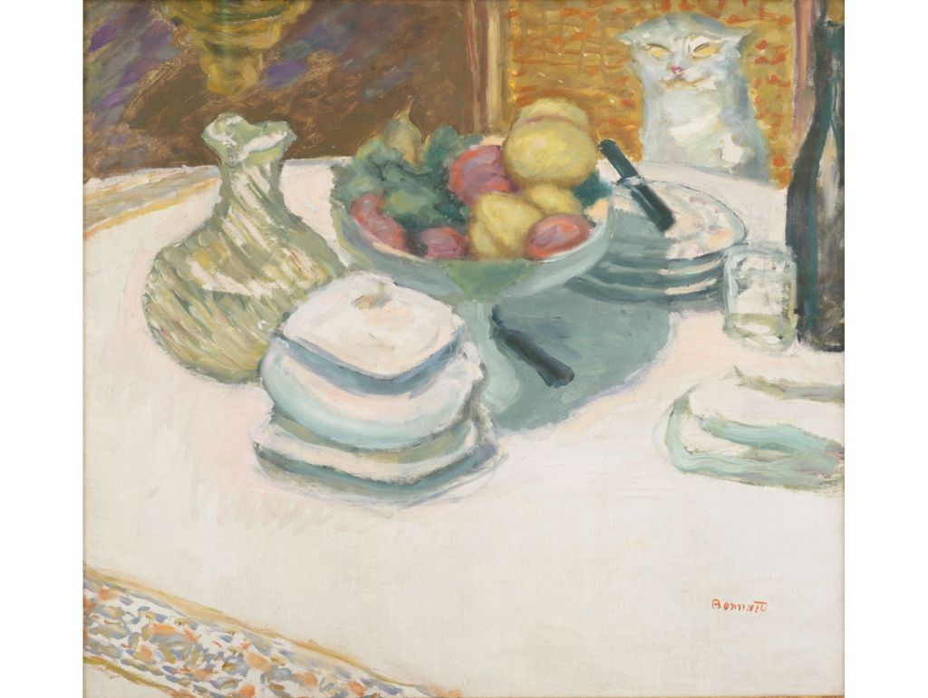 Pierre Bonnard, Stillleben mit Katze