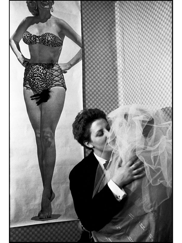 Lesbische Hochzeit, Women Without Men, Clapham Common, South London, England, Großbritannien, 1965