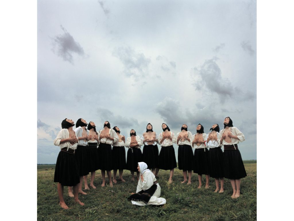 Marina Abramović, Women Massaging Breasts from the series Balkan Erotic Epic, C-Print, 2005, Serbia  © Marina Abramović. Courtesy of the Marina Abramović Archives / VG Bild-Kunst, Bonn 2026