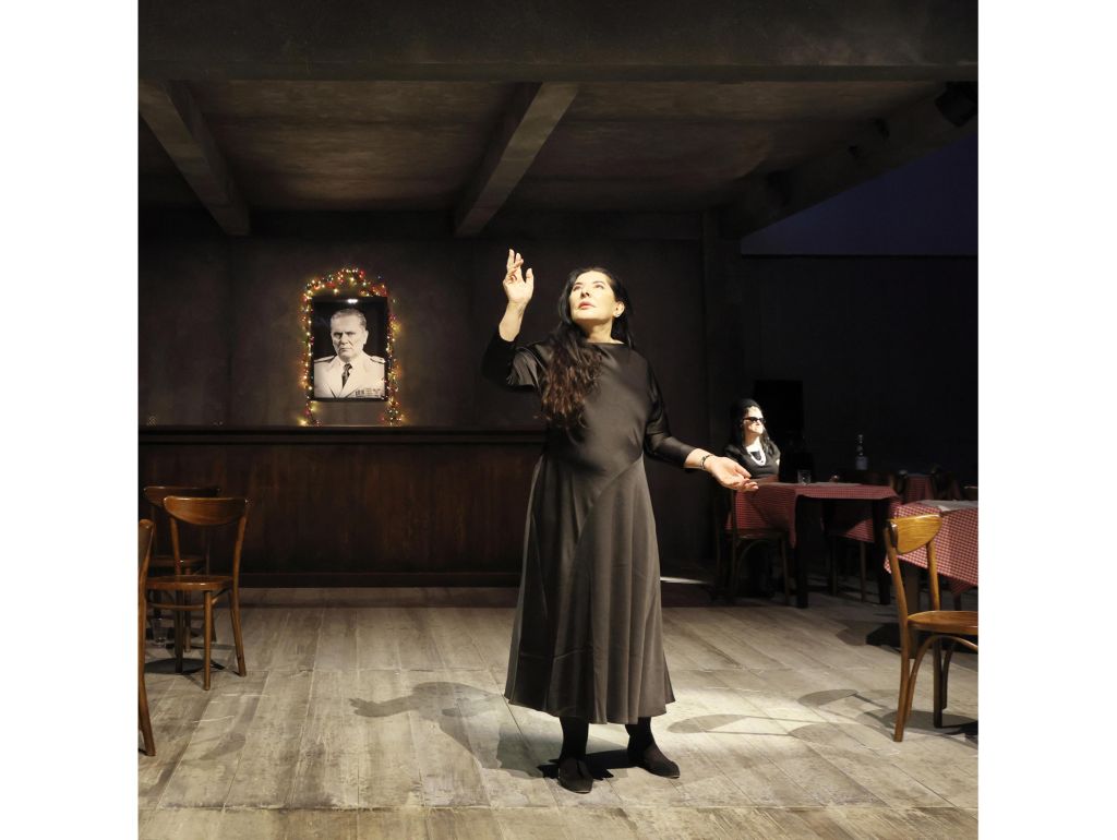 Marina Abramović, Kafana from the series Balkan Erotic Epic, Performance documentation, Factory International, 2025, Manchester, UK  © Marina Abramović, Courtesy of the Marina Abramović Archives / VG Bild-Kunst, Bonn 2026, photo: Marco Anelli