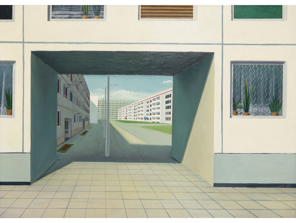 Uwe Pfeifer, Durchgang in Halle Neustadt, 1971