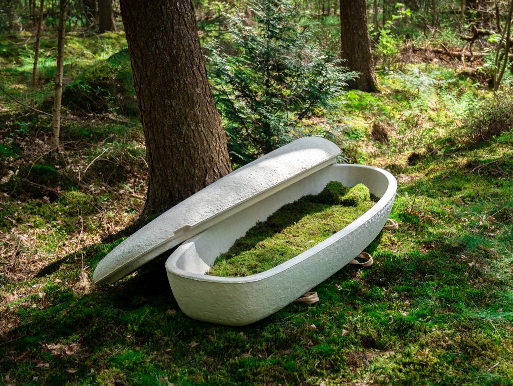 Loop Biotech B.V., The world´s first mushroom coffin Preisträger 2025 in der Kategorie „Produkt“ Foto: © IDZ | Loop Biotech B.V. 