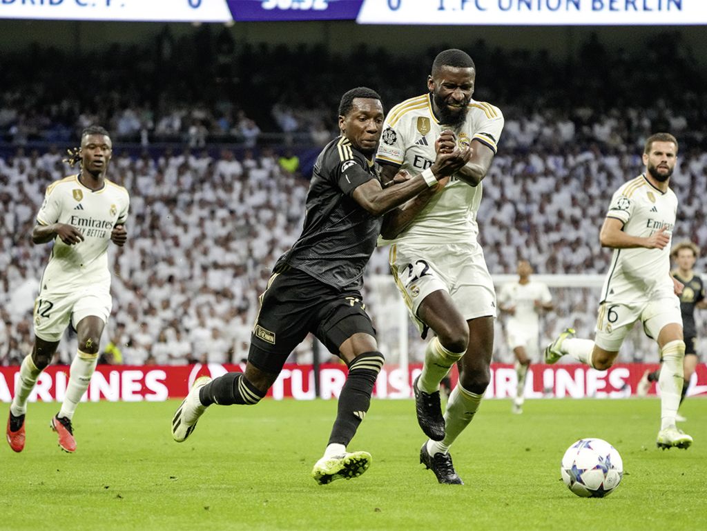 Im ersten Champions‑League‑Auftritt ihrer Vereinsgeschichte hält Union Berlin am 20.09.2023 lange stark dagegen – doch Real Madrid gewinnt das Gruppenspiel 1:0