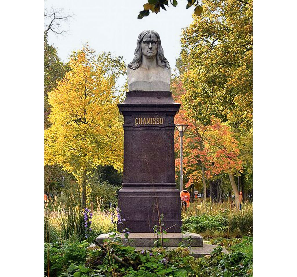 Marmorbüste von Adelbert von Chamisso im Monbijoupark