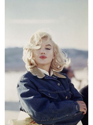 Marilyn Monroe am Set von The Misfits.  Nevada, 1960