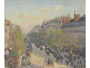  Camille Pissarro Boulevard Montmartre, Abenddämmerung, 1897 