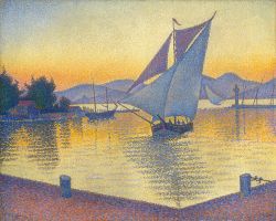  Paul Signac Der Hafen bei Sonnenuntergang, Opus 236 (Saint-Tropez), 1892 Öl auf Leinwand, 65 x 81 cm