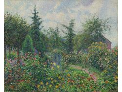  Camille Pissarro Garten und Hühnerstall von Octave Mirbeau, Les Damps, 1892 
