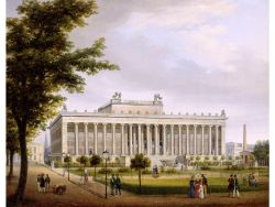 Blick auf den Berliner Lustgarten und das Königliche Museum (heute Altes Museum); Carl Daniel Freydanck, Das alte Museum in Berlin, 1836, SPSG